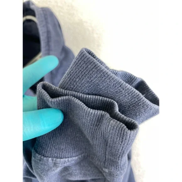 Patagonia Women's Small Blue Built To Endure Cotton Full Zip Hoodie Jacket - Picture 7 of 10